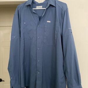 Columbia Blue Button-Up Shirt
